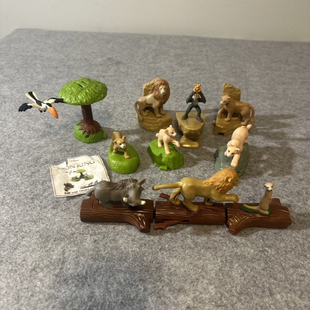McDonald's Live Action Lion King 2019 complete set of 10 pieces Cake Toppers